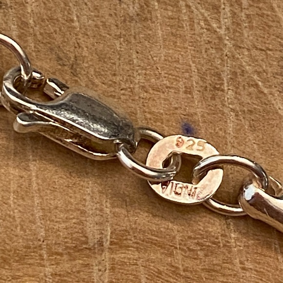 Connemara Marble Teardrop Pendant on a 16" 925 Silver Snake Chain Necklace - Picture 14 of 16